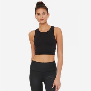 ALO Yoga Black Cropped Tank Top